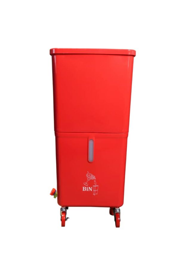 Red Beverage Bin