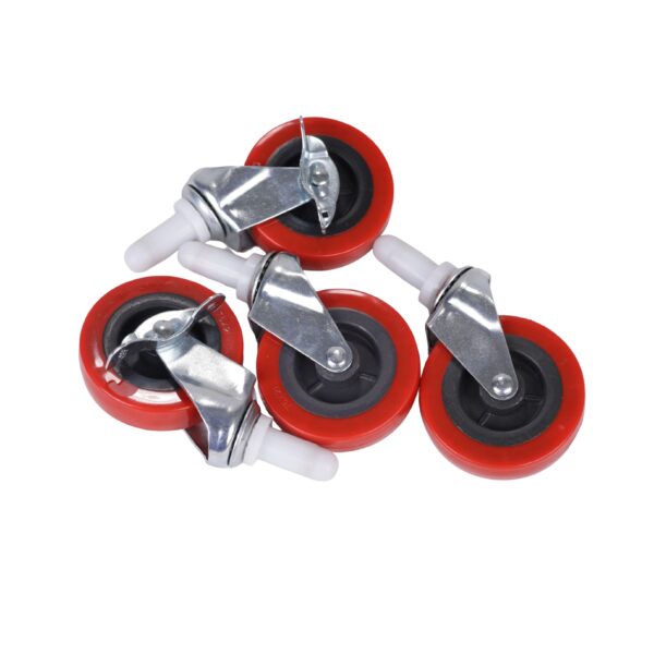 Blue Commercial Beverage Bin with Wheels | Dual-Compartment Drink Dump Bin - Image 13