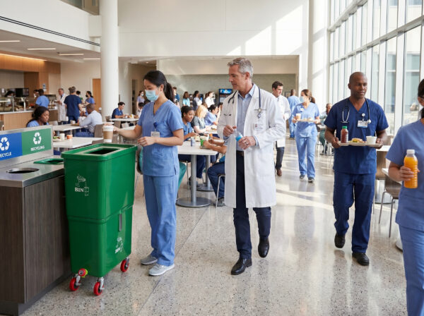 Green (12-Pack) Beverage Waste Collection Bins for Hospitality & Catering, Mobile Liquid Disposal Containers with Debris Separation, Commercial Drink Pour-Off Stations - Image 4