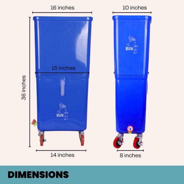 Blue Commercial Beverage Bin – 6-Pack - Image 13