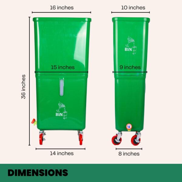Green Commercial Beverage Bin – 6-Pack - Image 8