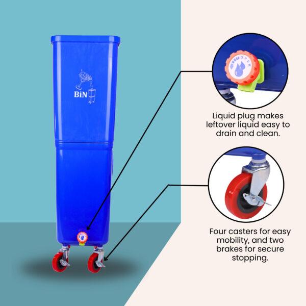 Blue Commercial Beverage Bin – 6-Pack - Image 10