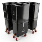 Black Commercial Beverage Bin – 3-Pack