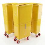 Yellow Commercial Beverage Bin – 3-Pack