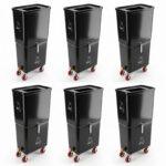 Black Commercial Beverage Bin – 6-Pack