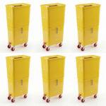 Yellow Commercial Beverage Bin – 6-Pack