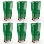 Green Commercial Beverage Bin – 6-Pack