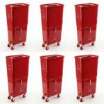 Red Commercial Beverage Bin – 6-Pack
