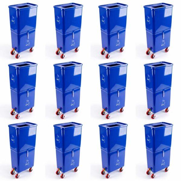 Blue Commercial Beverage Bin – 12-Pack